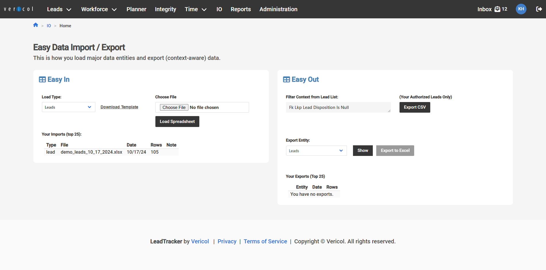 Easy Data Import / Export