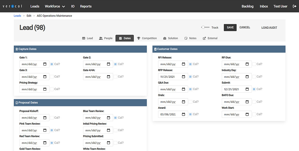 Vericol LeadTracker - Plan Effectively and Informed